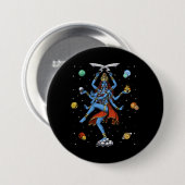 Kali Hindu Goddess Ronde Button 7,6 Cm (Voorkant /achterkant)