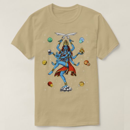 Kali Hindu Goddess T-shirt (Design voorkant)