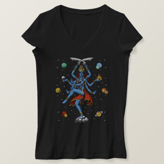Kali Hindu Goddess T-shirt (Design voorkant)