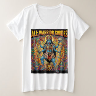 Kali krijgersgodin grote maat t-shirt