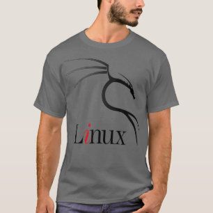 Kali Linu tagline T-shirt met Black Dragon Open Os