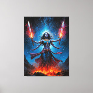 Kali Opgestaan Canvas Afdruk