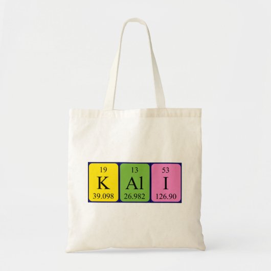 Kali periodieke canvas tas (Voorkant)