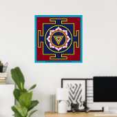 Kali Puja Yantra Poster (Thuiskantoor)