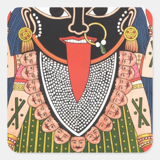 Kali Vierkante Sticker (Voorkant)