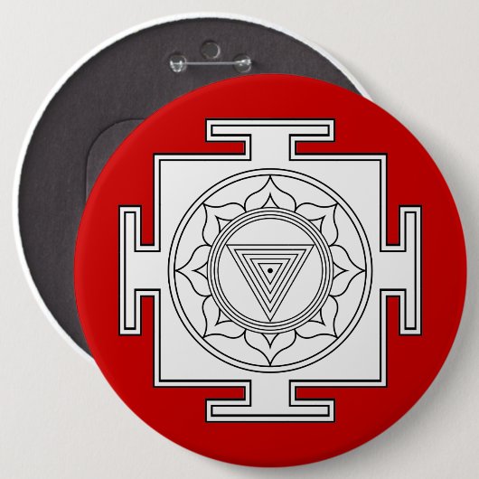 Kali Yantra Button (Voorkant /achterkant)