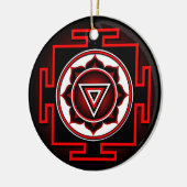 Kali Yantra Keramisch Ornament (Links)