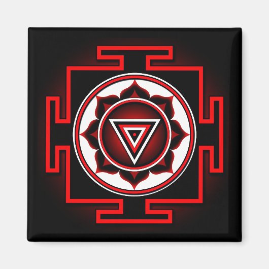 Kali Yantra Magneet (Voorkant)