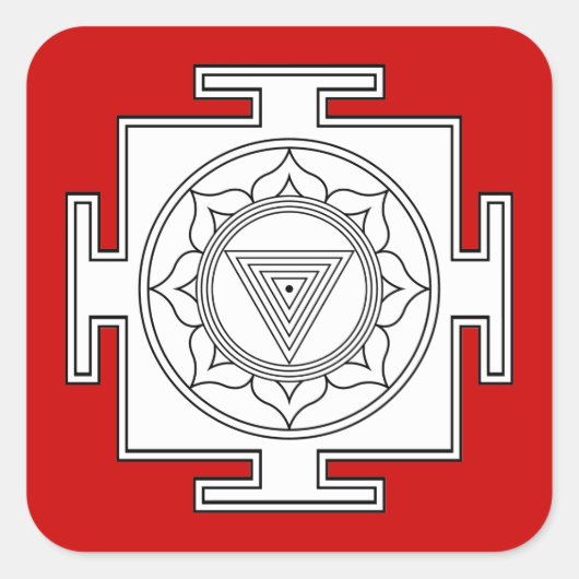 Kali Yantra Stickers (Voorkant)