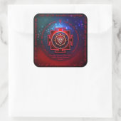 Kali Yantra Vierkante Sticker (Tas)
