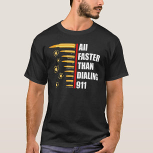 Kaliber sneller dan het Draaien van 911 AMM Pistoo T-shirt
