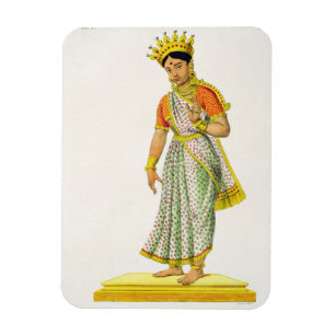 Kalika-vrouw van Varuna, gegraveerd door C. de Mot Magneet