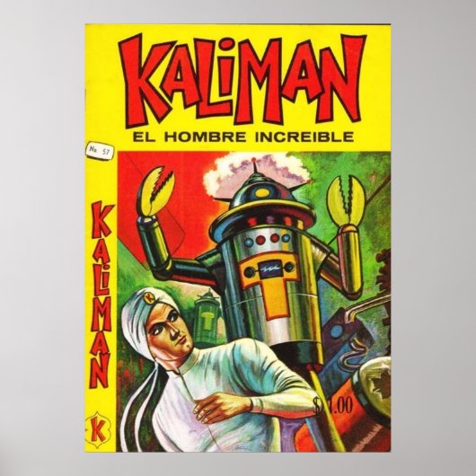 KALIMAN VS ROBOT POSTER (Voorkant)