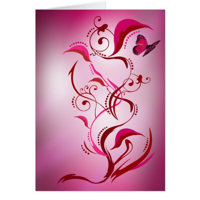 Kalipkaart (rood/roze) (Voorkant)