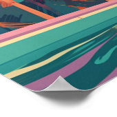 Kalisha zwemmen in het paradijs poster (Hoek)