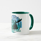 Kalispell Montana rustieke eland mok (Voorkant rechts)