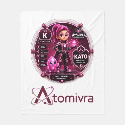 Kalium ATOMIVRA Fleece Deken (Voorkant)