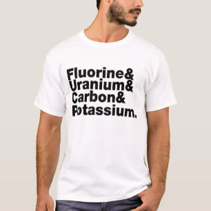 Kalium van fluoriumcarbonaat t-shirt