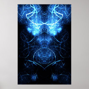 Kaliverse Elektrische Energie Fractal Poster