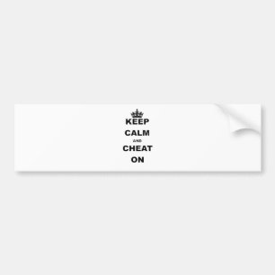 KALK EN CHEAT AAN HOUDEN BUMPERSTICKER