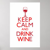 Kalk en Drink houden Poster (Voorkant)