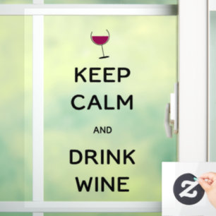Kalk en Drink houden Raamsticker
