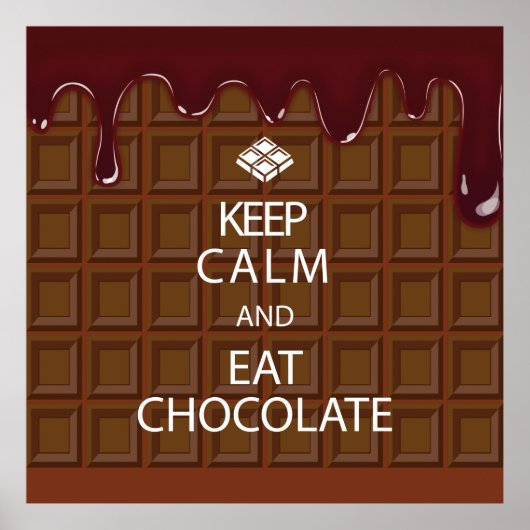KALK EN EAT CHOCOLAAT BEWAREN POSTER (Voorkant)