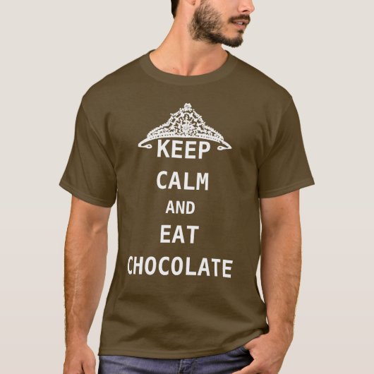 KALK EN EAT CHOCOLAAT BEWAREN T-SHIRT (Voorkant)