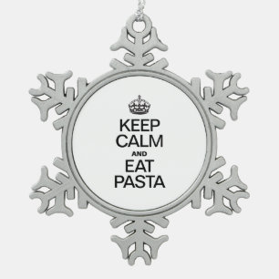 KALK EN EAT PASTA BEWAREN TIN SNEEUWVLOK ORNAMENT