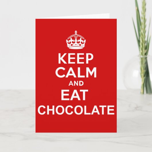 Kalk en eet chocolade kaart (Voorkant)