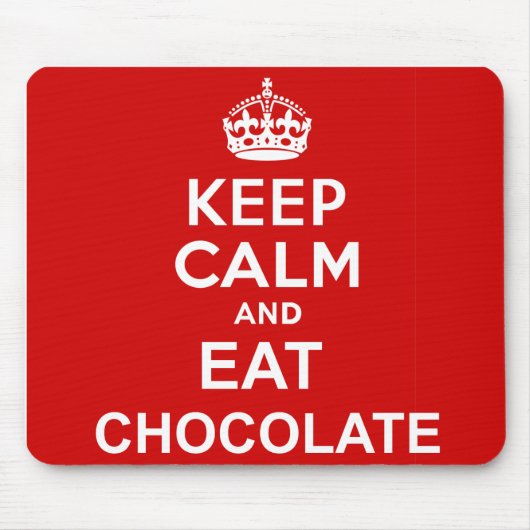 Kalk en eet chocolade muismat (Voorkant)