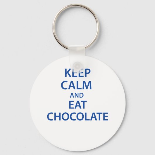 Kalk en eet chocolade sleutelhanger (Voorkant)