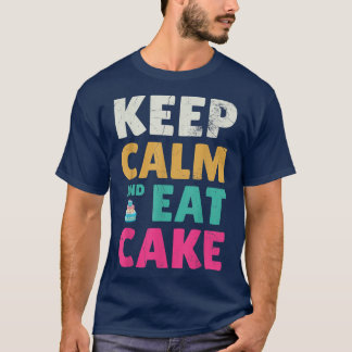 Kalk en eet de sluitdoek voor bakkerij of bakventi t-shirt
