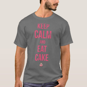 Kalk en eet de sluiting voor bakkerij of bakventie t-shirt