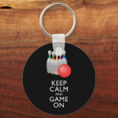 KALK EN GAME AAN - Bowling Sleutelhanger (Voorkant)
