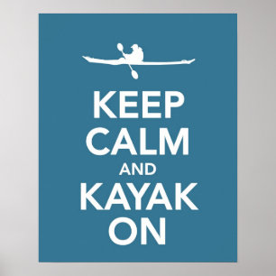 Kalk en kajak in zwart-wit op papier of poster in