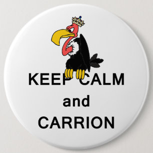 Kalk- en kartonijnen houden met Crown Meme Ronde Button 6,0 Cm