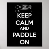 KALK EN PLAATS OP SUP-Paddleboard Poster (Voorkant)