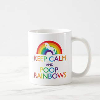 Kalk- en Poop Rainbows Unicorn Koffiemok