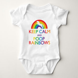 Kalk- en Poop Rainbows Unicorn Romper