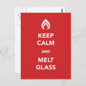 Kalk- en smeltglas briefkaart (Voorkant / Achterkant)