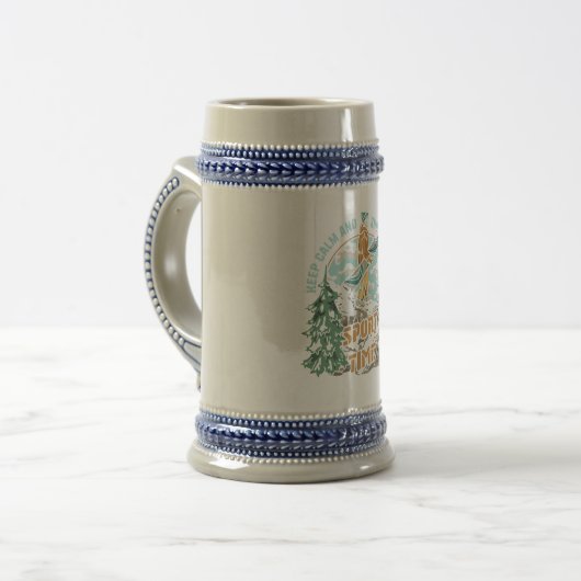 Kalk en snowboard op t-shirt, snowboard bierpul (Voorkant links)