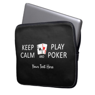 KALK- EN SPEELPOKER-laptophoezen op maat Laptop Sleeve