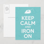 Kalk en strijken aan briefkaart (Voorkant / Achterkant)