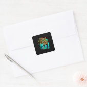 Kalk en sulf houden vierkante sticker (Envelop)