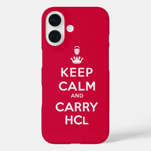 Kalk en voer HCl houden Case-Mate iPhone Case (Achterkant)