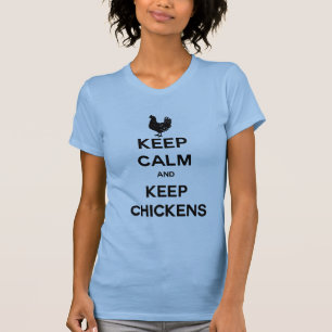 Kalk houden en kippen houden t-shirt