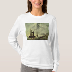 Kalk of, boten nabij de kust, na 1651 t-shirt