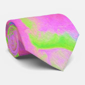 Kalkgroen en roze Succulent Sedum Rosette Stropdas (Opgerold)