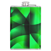 Kalkgroen en zwart krullen, met schaduw? heupfles (Achterkant)